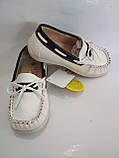 Мокасини B&G білі туфлі 25-15.5, фото 5