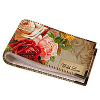 Візитниця для пластикових карт With love 10,5х6,5 см (VZK_16A039_BR)