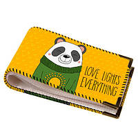 Візитниця для пластикових карт Love lights everything 10,5х6,5 см (VZK_16A066_BL)