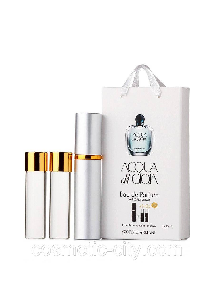 Мини-парфюм Giorgio Armani Acqua di Gioia (Армани Аква Ди Джоя) , 3*15 мл