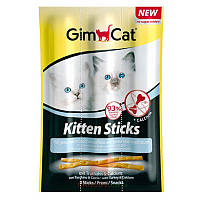 Ласощі м'ясне для кошенят Gimсаt (ДжимКет) Sticks, 3 шт