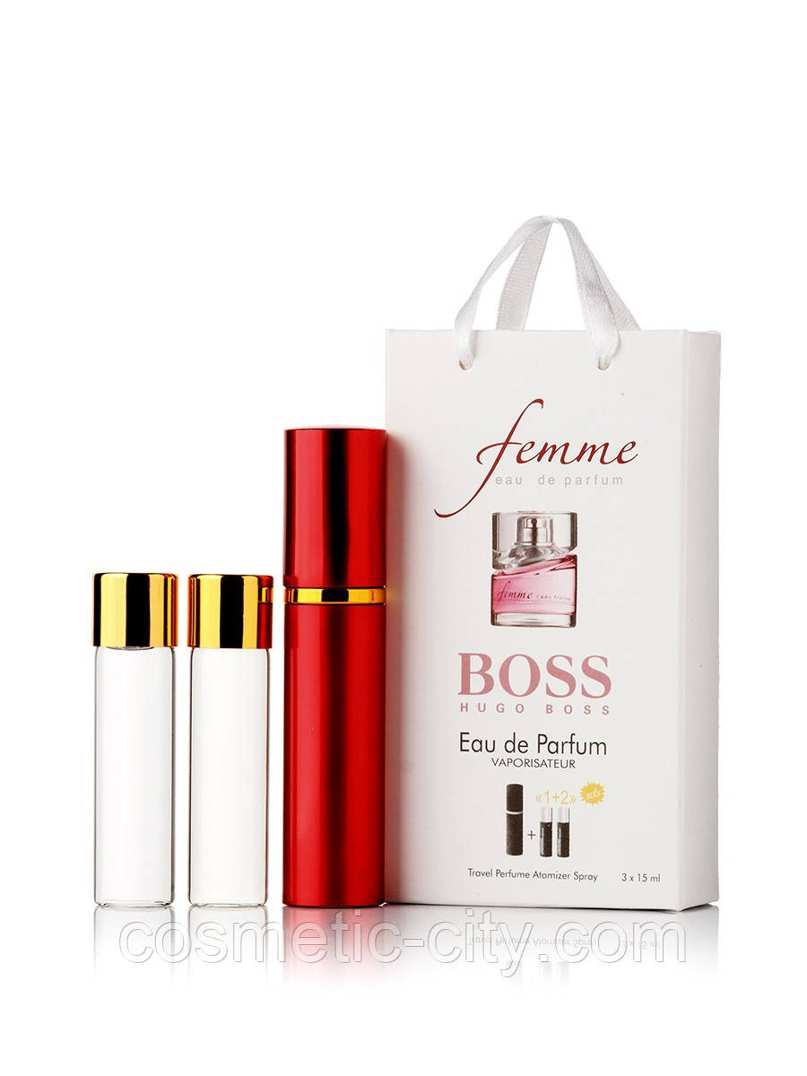 Мініпарфуми Hugo Boss Femme (Х'юго Бос Фам), 3*15 мл