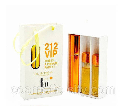 Мініпарфуми Carolina Herrera 212 Vip (Кароліна Еррера 212 Віп), 3*15 мл