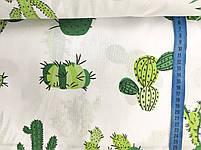 Польська бязь "кактуси на білому", фото 2