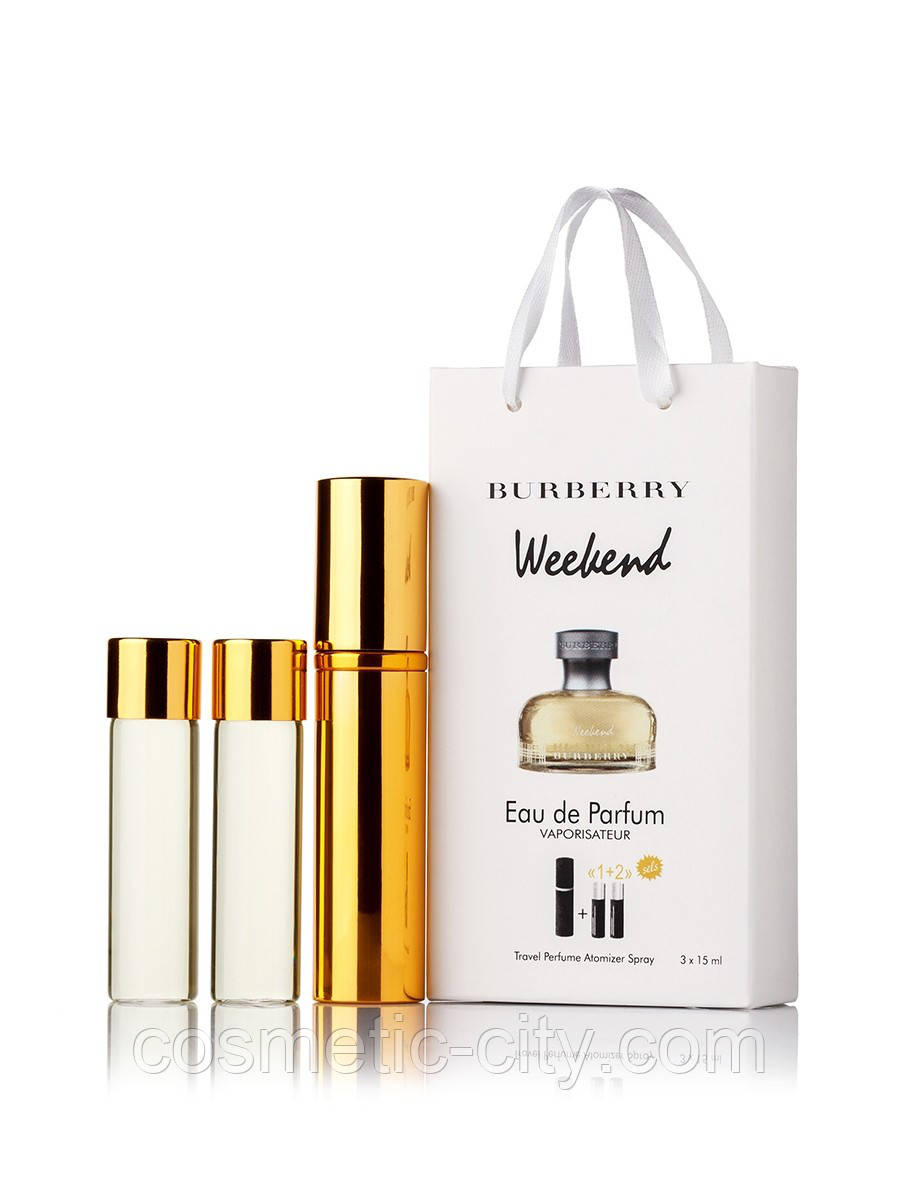Мініпарфуми Burberry Weekend for Women (Барбери Вікенд фо Вумен), 3*15 мл