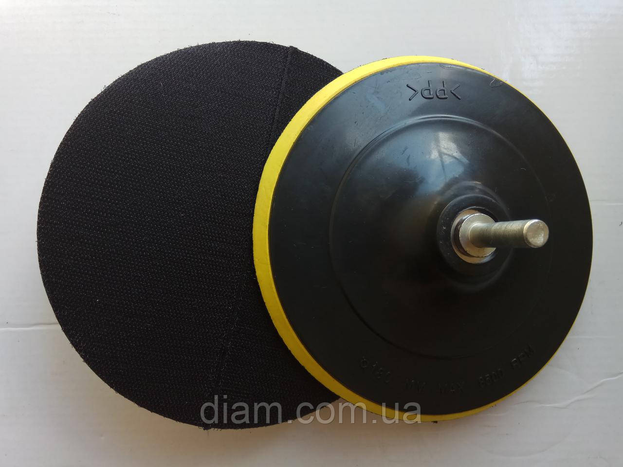 Диск підстава липучка пластмасова для кріплення "Черепашок" полірувальних дисків 180х10хМ14+хвостовик10мм
