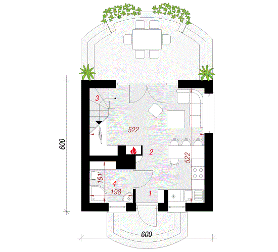 Деревянный каркасный дом 72 м2 - фото 2 - id-p715681907