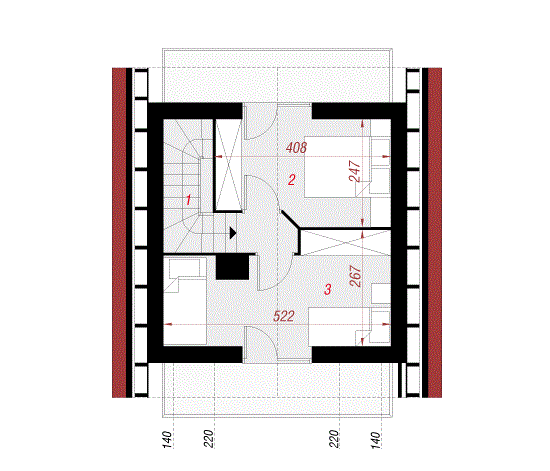 Деревянный каркасный дом 72 м2 - фото 3 - id-p715681907