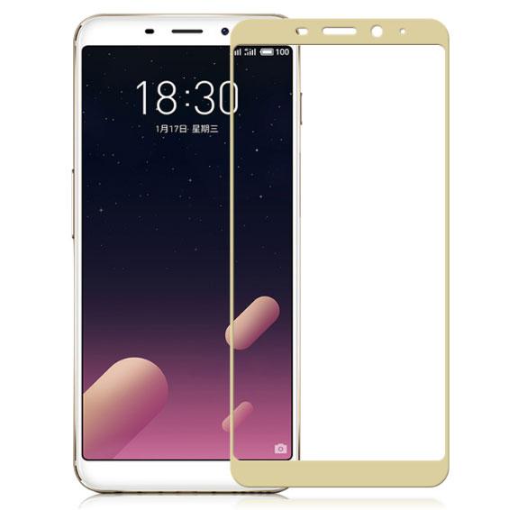 Full Cover захисне скло для Meizu M6s - Gold