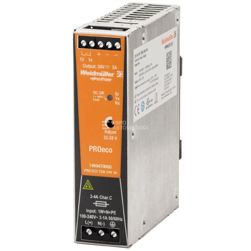 Джерело живлення Weidmuller PRO ECO 120 W 12 V 10 A — 1469580000