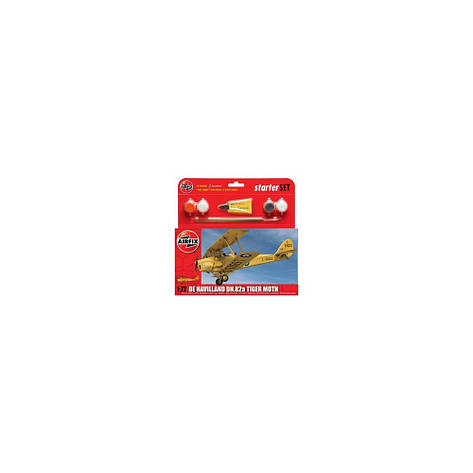 1/72 AIRFIX 55115  DE HAVILLAND DH.82A TIGER MOTH. ПОДАРУНОКНИЙ НАБІР. КЛЕЙ + КРАСКИ + КИСТОЧКИ. 1/72 AIRFIX 551, фото 1