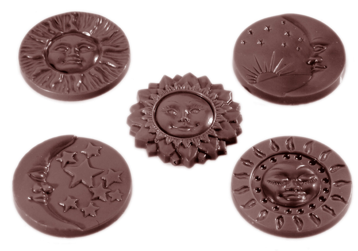 Форма для шоколаду Сонце і Місяць Chocolate World 1415 CW