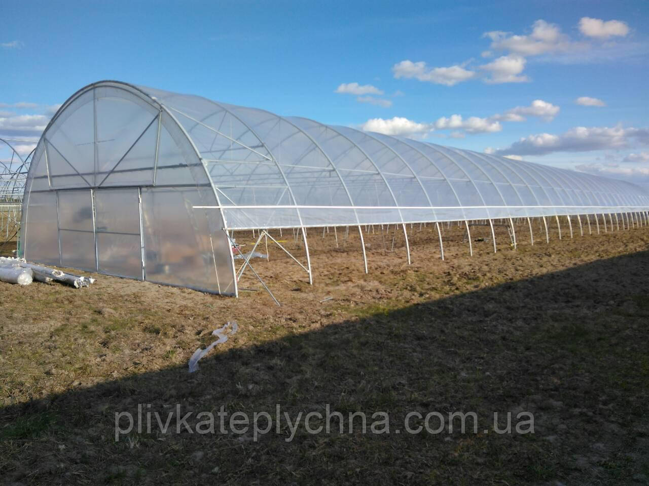 Теплиця т (330-600) / 57 Б (посилена з боковим провітрюванням ) 10*80