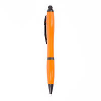 Эргономичная пластиковая шариковая ручка со стилусом сверху