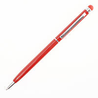 Изящная, тонкая металлическая алюминиевая шариковая ручка- стилус