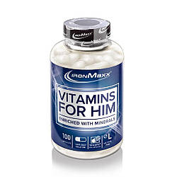 Вітаміни для чоловіків IronMaxx Vitamins for Him 100 caps