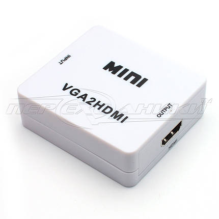 Конвертер VGA to HDMI + Audio, mini USB живлення, фото 2