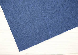 Фетр корейський 2 мм PREMIUM (100х110 см) - №10 Синій меланж (С-117)