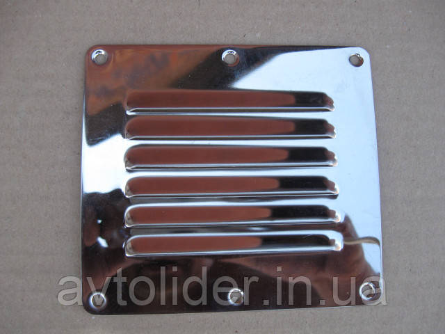 Решетка вентиляционная прямоугольная 127x115 mm, нержавеющая сталь А4 (AISI 316) - фото 6 - id-p73319145