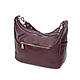 Жіноча шкіряна сумочка 34 бордо, фото 3