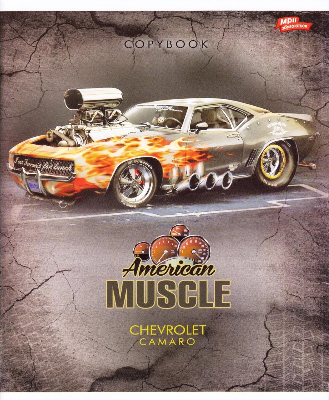Зошит шкільний 96 арк. клітинка "Muscle"