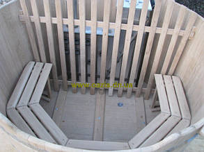 Японська баня офуро для 4-5ти чоловік з дуба. Розмір 180*120