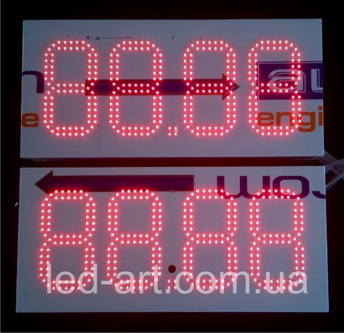 Светодиодное табло для АЗС LED-ART-Stela-150-12, ценовой модуль для АЗС ...