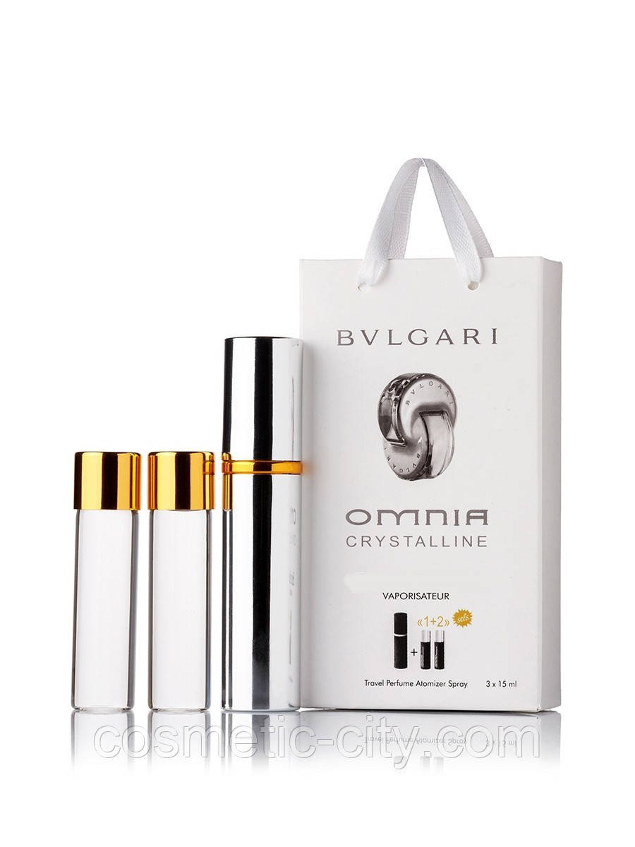 Мініпарфуми Bvlgari Omnia Crystalline (Булгарі Омнія Крісталлін), 3*15 мл