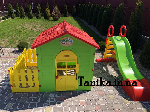 Mochtoys дитячий майданчик гірка і будиночок, фото 1
