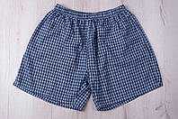 Чоловічі шорти в клітинку великого розміру (Льон)