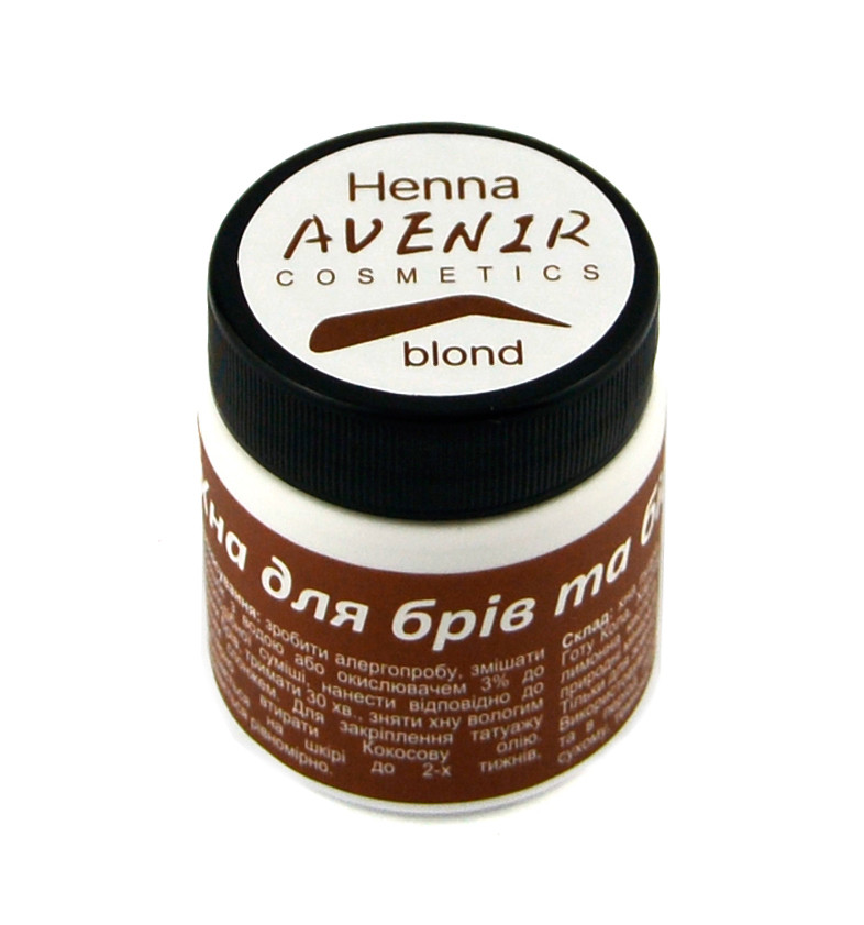Хна для брів і біо-тату Blond 25 г (світло-коричнева)
