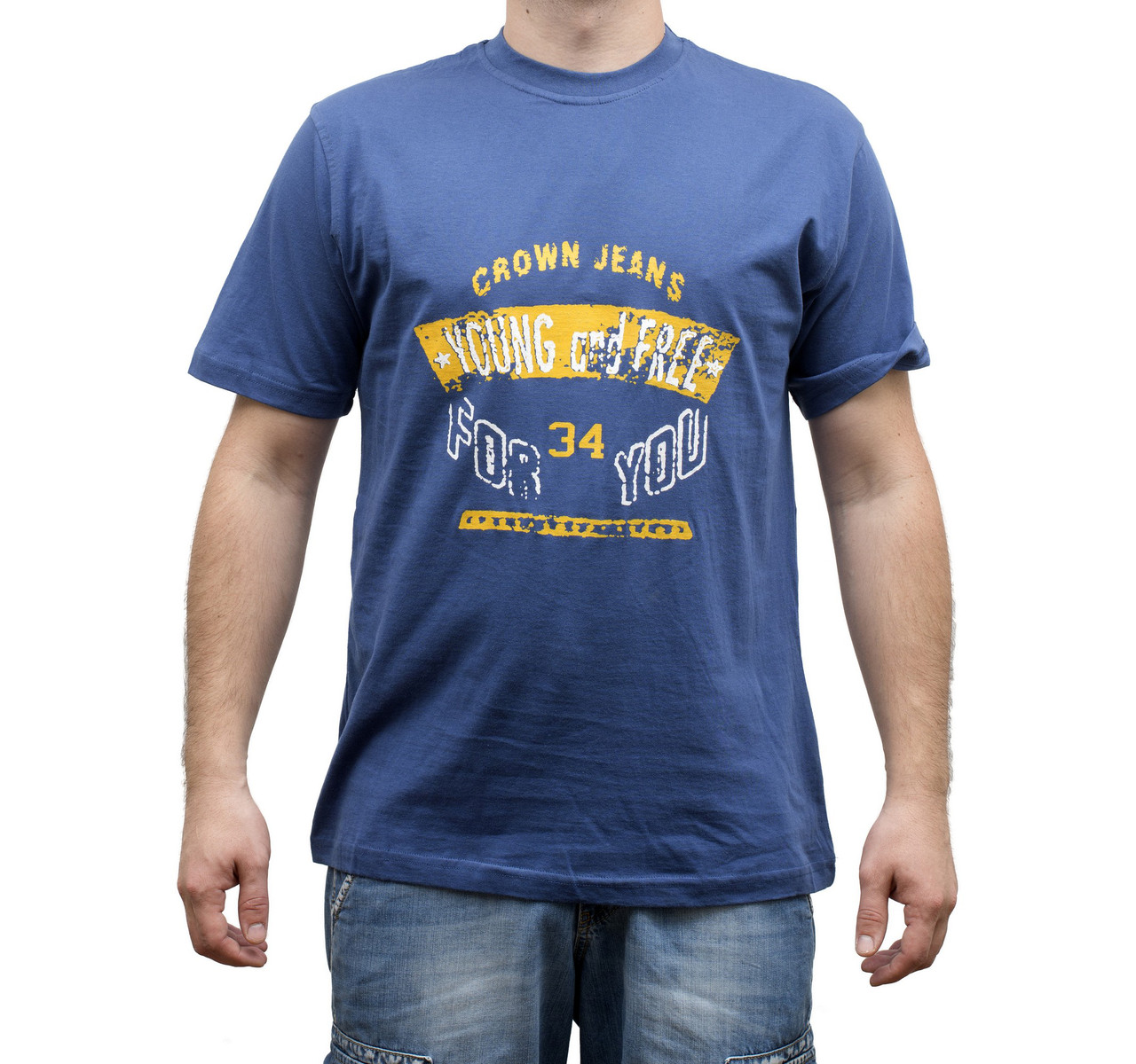 Футболка чоловіча Crown Jeans модель cr-159