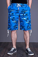 Чоловічі бриджі (плащівка), блакитного кольору