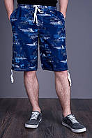 Чоловічі бриджі (плащівка), темно-синього кольору