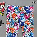 Легінси "Кеди" для дівчинки. 6-8 років, фото 2