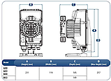 Універсальний аналоговий дозуючий насос Seko Tekna Evo AKL 603 – 5 л/год, фото 5
