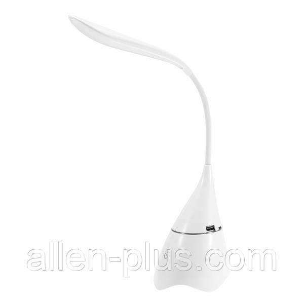 Настільна світлодіодна лампа — колонка bluetooth music LED LAMP T11 (USB + AКБ) White