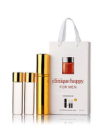Мініпарфуми Clinique Happy For Men (Клиник Хеппі фо Мен), 3*15 мл