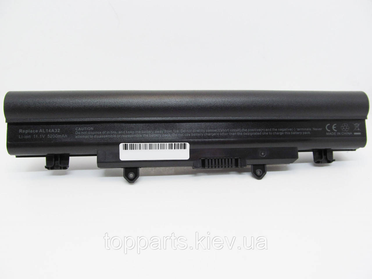 Батарея для ноутбука Acer AL14A32, 5200mAh, 6cell, 11.1 V, Li-ion, чорний,