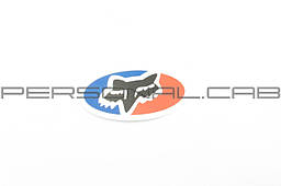 Наклейка   логотип   FOX   (10х5см)   (#4904) (N-1550)