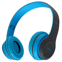 Навушники бездротові Bluetooth P47, blue