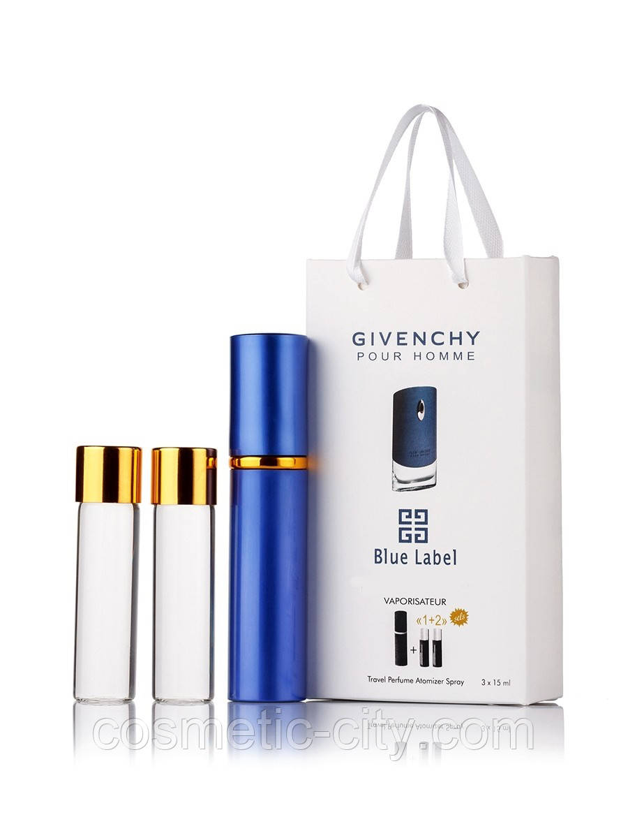 Мініпарфуми Givenchy Blue Label (Живанці Блю Лейбел),3*15 мл