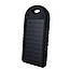 Зовнішній акумулятор на сонячній батареї Solar Power Bank 5000 mAh Black УМБ, фото 3