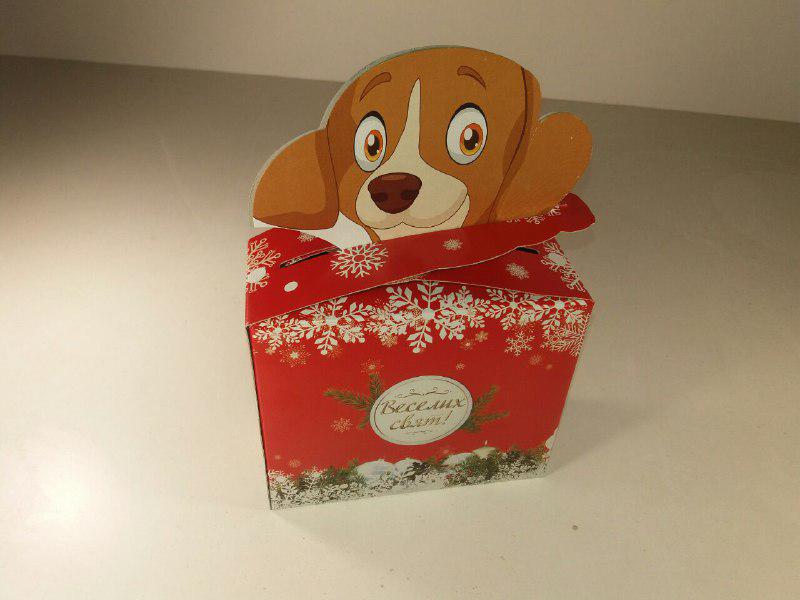 Коробка під цукерки ( 500 гм) Песик No017с (1 шт.), фото 1