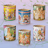 Бумажные формы для выпекания пасхальных паски (85*70) Ассорти(150гр) (50 шт), фото 2