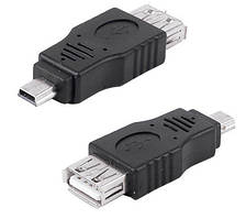 Адаптер Перехідник OTG USB2.0 (мама) на Mini USB (тато)