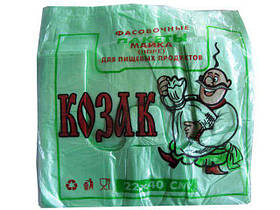 Майка фасова п\е22*40 "Козак" кольорова (100шт) (1 пачка)