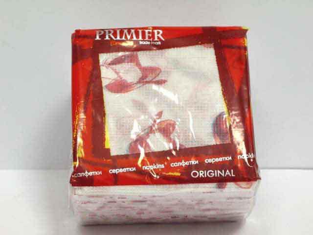 Серветка столова 55лист Прем'єр (10 пач.), фото 1