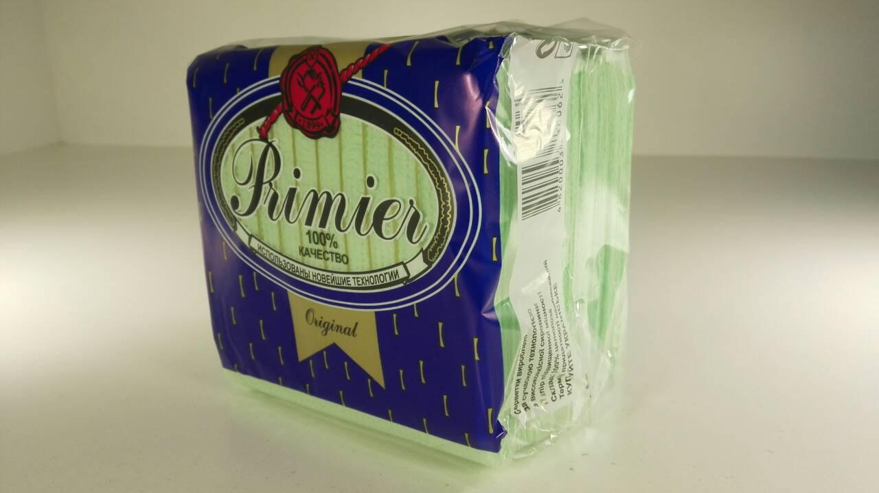 Паперові Серветки 55лист Прем'єр Зелена (10 пач.), фото 1