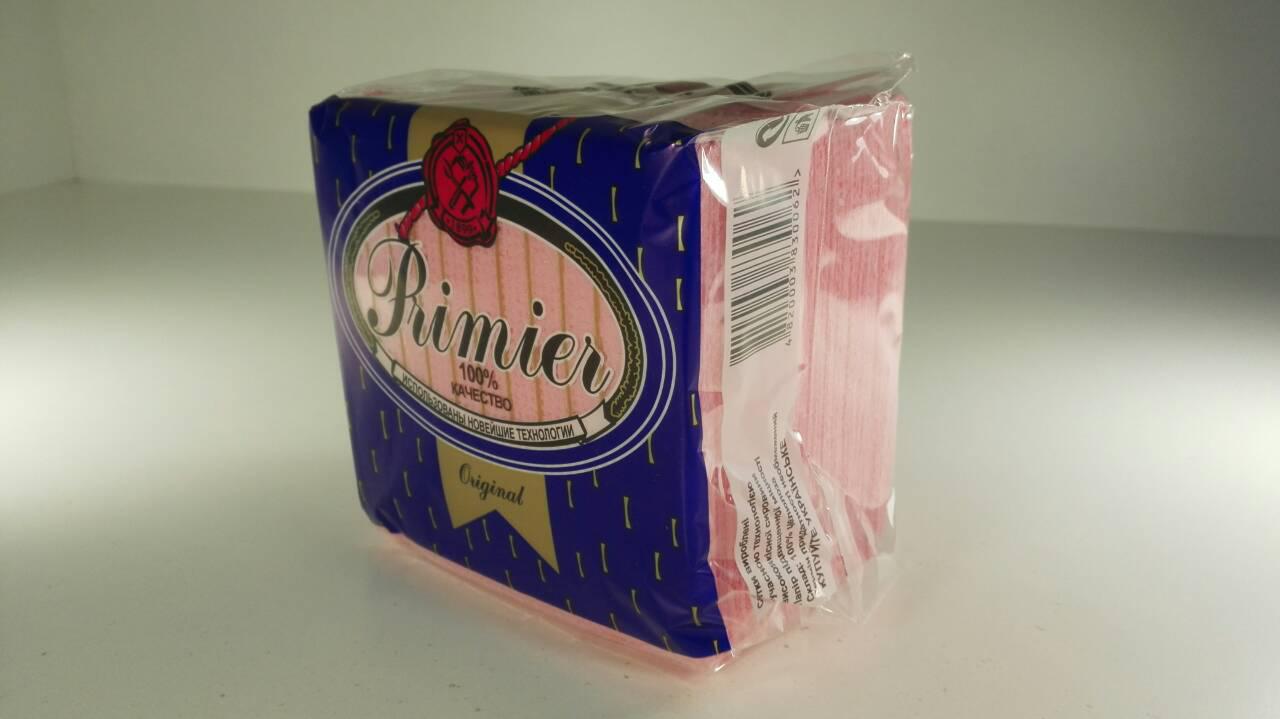 Паперові Серветки 55лист Прем'єр Малиновий (10 пачка), фото 1